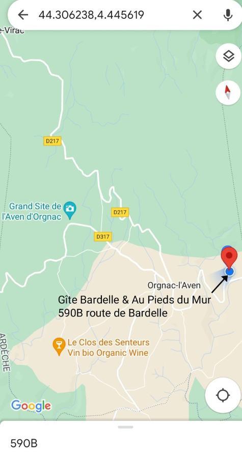 Gite Bardelle Orgnac-l'Aven Bagian luar foto